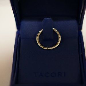 Tacori Women's Platinum Sculpted Crescent Wedding Band 1.5mm Size 4.5